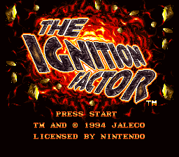 Ignition Factor, The (USA) Title Screen